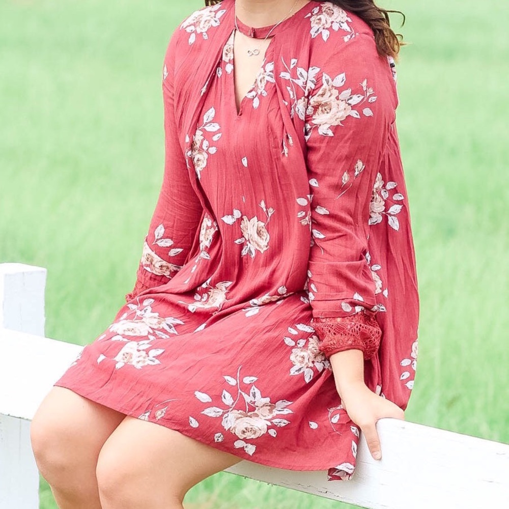 Medium red casual dress!!